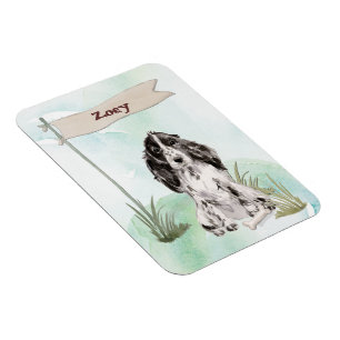 Magnet Flexible Nom personnalisé Cocker Espaniel Pet Dog