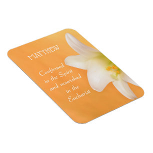 Magnet Flexible Nom personnalisé, Fête RCIA Félicitations Lily