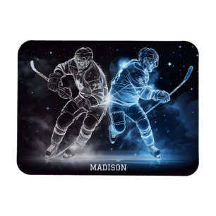 Magnet Flexible Nom personnalisé Hockey sur glace