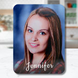 Magnet Flexible Nom personnalisé Photo personnalisée<br><div class="desc">Téléchargez une photo, ajoutez un nom et créez facilement votre aimant photo personnalisé. Cliquez sur PERSONNALISER pour modifier la couleur du texte ou la taille du texte. Vous pouvez TRANSFÉRER ce DESIGN sur d'autres produits Zazzle et l'ajuster à la plupart des articles Zazzle. Vous pouvez également cliquer sur le bouton...</div>