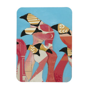Magnet Flexible Nombre de Flamants roses