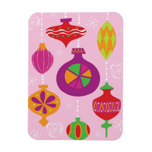 Magnet Flexible Nombreuses décorations de Noël illustrées en diffé