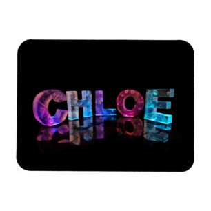 Magnet Flexible Noms de filles populaires de Chloe- dans les
