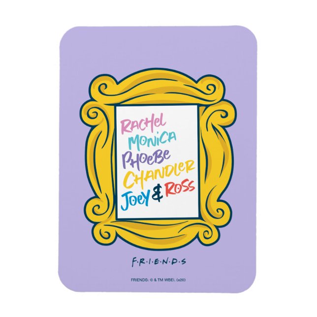 Magnet Flexible Noms FRIENDS™ dans un judas (Vertical)