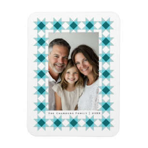 Magnet Flexible Nordique Star Frame Blue Aqua