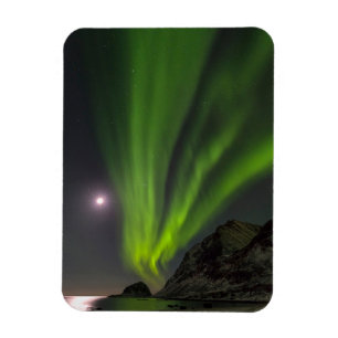 Magnet Flexible Northern LightS Haukland Beach Island Norway