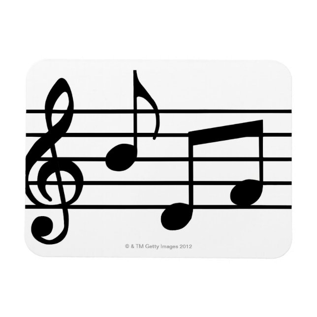 Magnet Flexible Notes musicales (Horizontal)