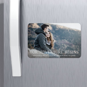 Magnet Flexible Notre aventure commence Enregistrer la date