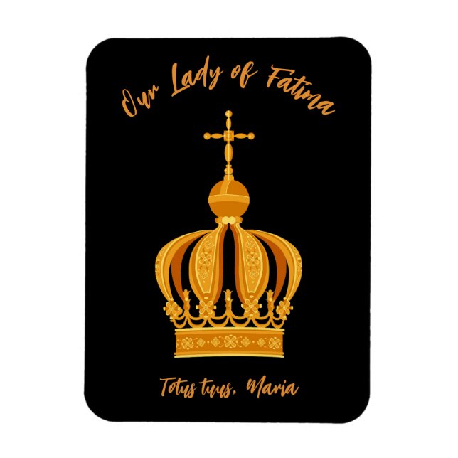 Magnet Flexible Notre-Dame de Fatima couronne (Vertical)
