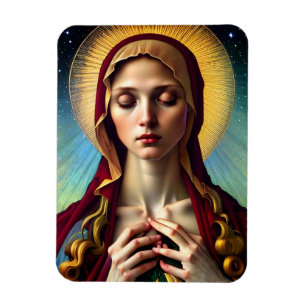Magnet Flexible Notre Dame de la Paix Vierge Marie Renaissance mod