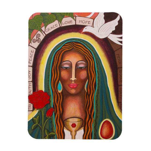 Magnet Flexible "Notre Dame des Coeurs de guérison" (Vertical)
