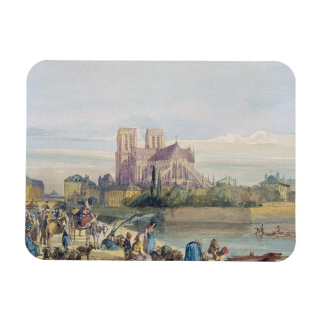Magnet Flexible Notre Dame, Paris (avec papier) (Horizontal)