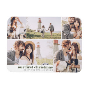 Magnet Flexible Notre premier Noël en tant que Monsieur et Madame 