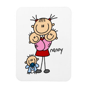 Magnet Flexible Nounou Stick Figure