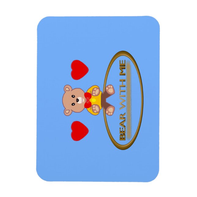 Magnet Flexible Nounours Teddy  (Vertical)