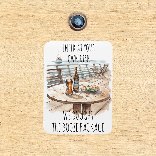 Magnet Flexible Nous avons acheté Booze Package Cruise (Créateur téléchargé)