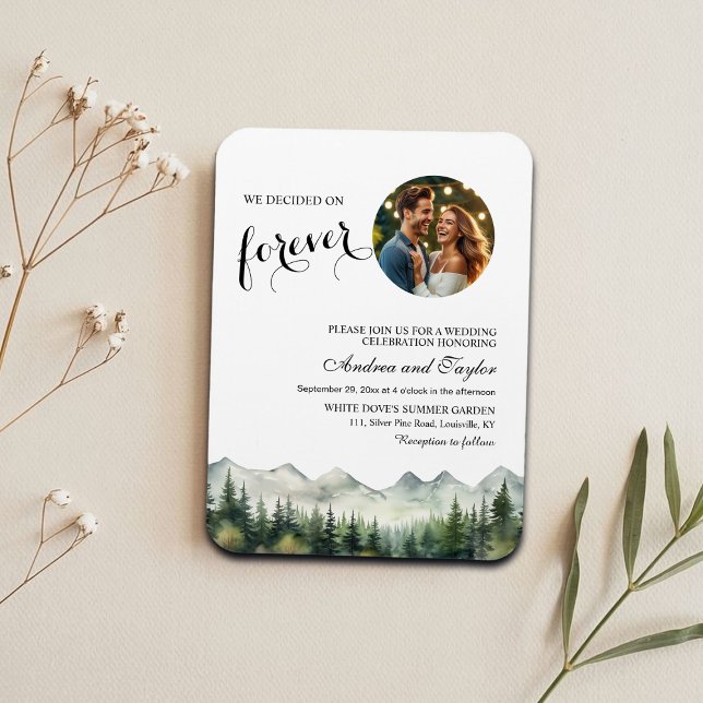 Magnet Flexible Nous avons choisi l'invitation de mariage Forever  (Créateur téléchargé)