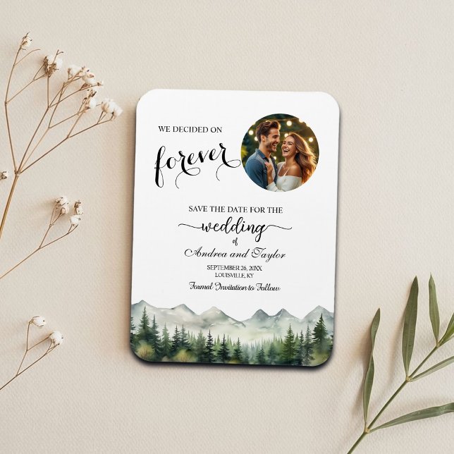 Magnet Flexible Nous avons décidé sur Forever Photo Save the Date (Créateur téléchargé)