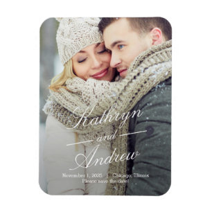 Magnet Flexible Nous Simplement Mariage Enregistrer L'Aimant Date