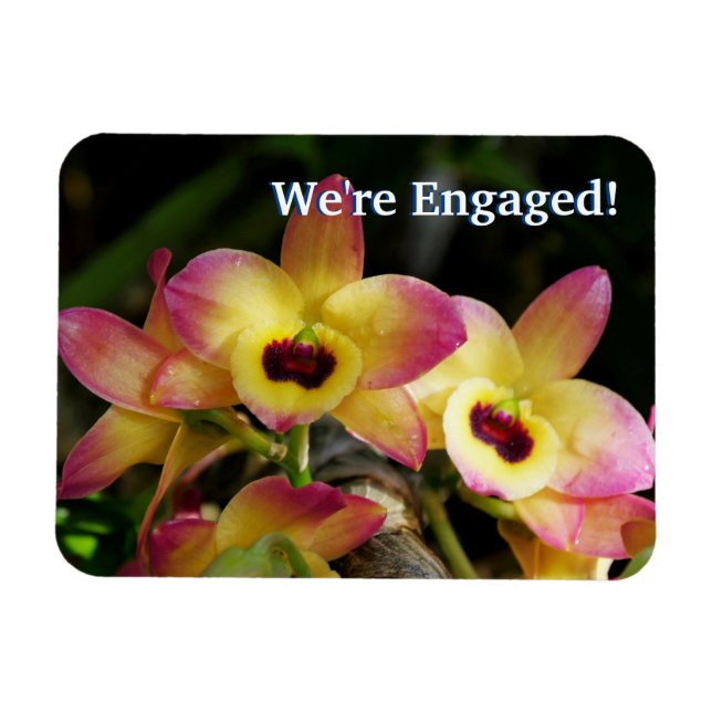 Magnet Flexible Nous sommes engagés ! Aimant flexible orchidée (Horizontal)