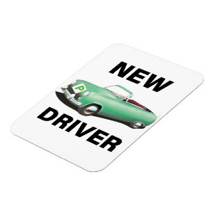 Magnet Flexible Nouveau conducteur de voiture provisoire