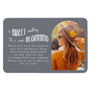 Magnet Flexible Nouveau Début 2023 Photo Graduation Party