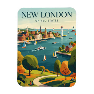 Magnet Flexible Nouveau Londres Connecticut