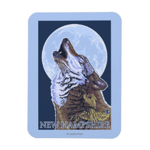 Magnet Flexible Nouveau loup de HampshireHowling