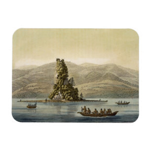 Magnet Flexible Nouveau Norfolk près de Vancouver (gravure couleur