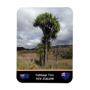 Magnet Flexible Nouvelle-Zélande - Cabbage Tree, voyage / Wildern