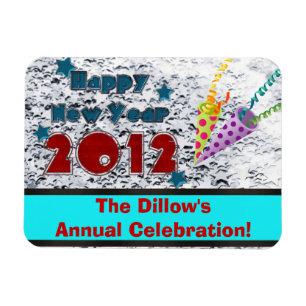 MAGNET FLEXIBLE NOUVELLES ANNÉES FÊTE DE RÉVEIL FAVORISER MODÈLE M