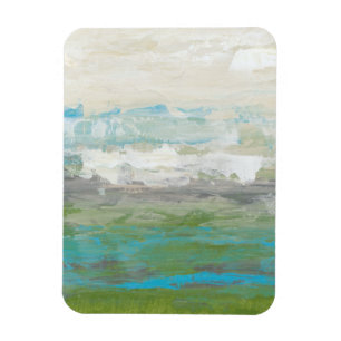 Magnet Flexible Nuages blancs donnant sur le beau paysage
