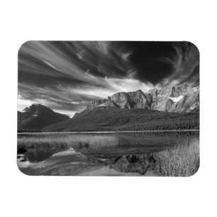 Magnet Flexible Nuages cirrus au-dessus du lac Waterfowl, Banff