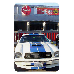 Magnet Flexible Nuit classique de croisière en voiture au dîner