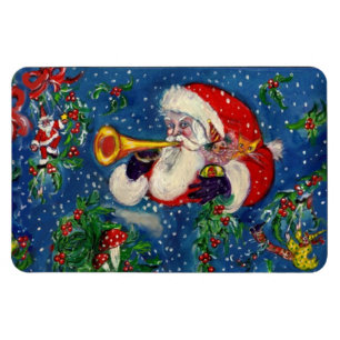 MAGNET FLEXIBLE NUIT DE NOËL / PÈRE NOËL BUGLER