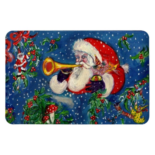 MAGNET FLEXIBLE NUIT DE NOËL / PÈRE NOËL BUGLER (Horizontal)