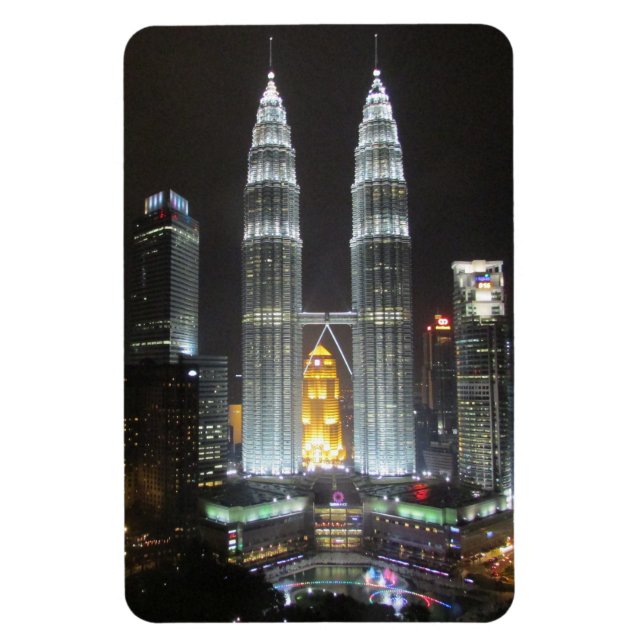 Magnet Flexible nuit des tours de petronas (Vertical)