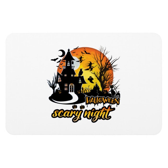 Magnet Flexible Nuit d'Halloween effrayant (Horizontal)
