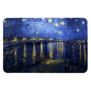 Magnet Flexible Nuit étoilée de Van Gogh au-dessus du Rhône