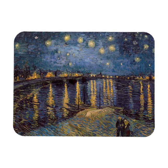 Magnet Flexible Nuit étoilée sur le Rhône par Vincent Van Gogh (Horizontal)