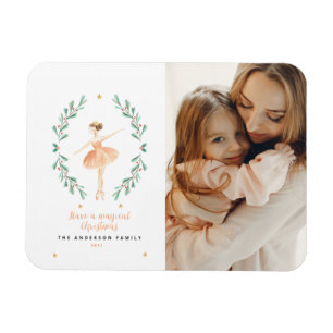 Magnet Flexible Nutcracker ballerina botanical 1 photo Christmas