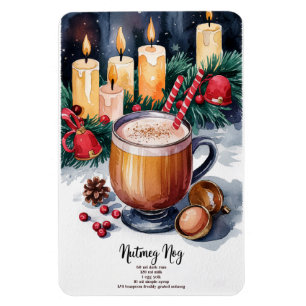 Magnet Flexible Nutmeg Nog Holiday Cocktail Recette