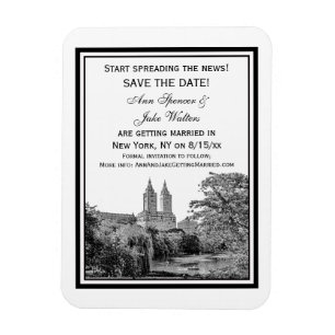 Magnet Flexible NYC Centrl Pk Lake San Remo Gravé Enregistrer la D