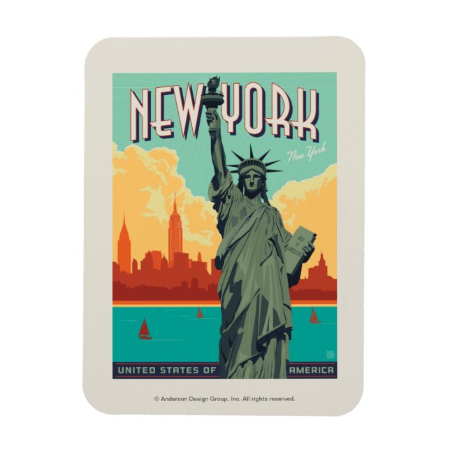 Magnet Flexible NYC - Lady Liberty (Vertical)