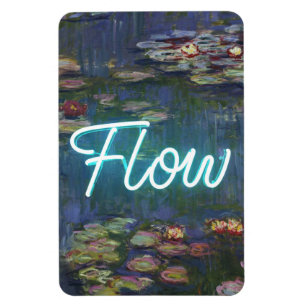 Magnet Flexible Nymphéas Remix – Néon « FLOW » Art mural et Cadeau