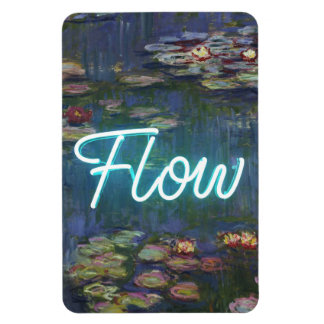 Magnet Flexible Nymphéas Remix – Néon « FLOW » Art mural et Cadeau