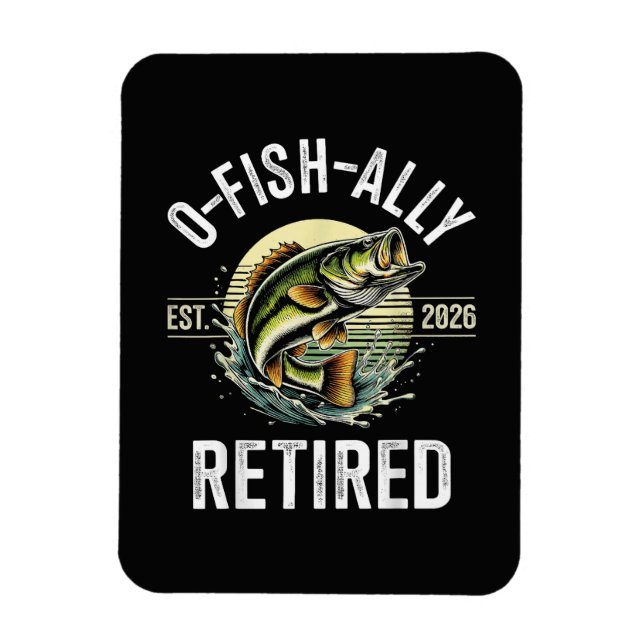 Magnet Flexible O-Fish-Ally Retraité Pêcheur 2026 Pêche (Vertical)