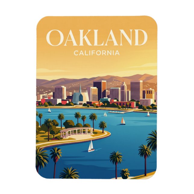 Magnet Flexible Oakland Californie (Vertical)