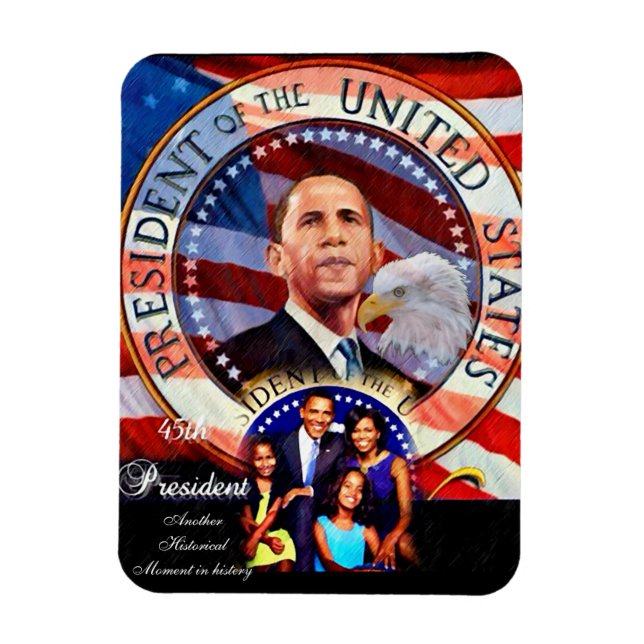 Magnet Flexible Obama 44ème Président_ (Vertical)