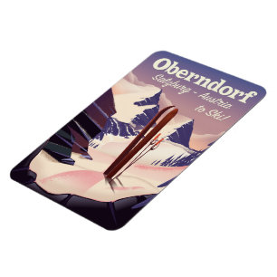 Magnet Flexible Oberndorf,Salzburg,Autriche, affiche de ski